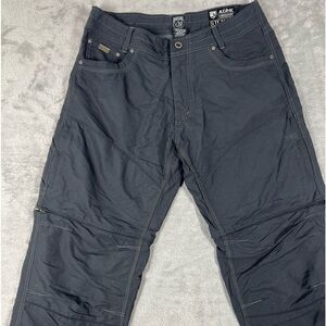 Kuhl  Stealth Pants Mens 34x32 Liberator Convertible Zip Off Hiking Outdoor Gray